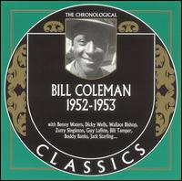 BILL COLEMAN - The Chronological Classics: Bill Coleman 1952-1953 cover 