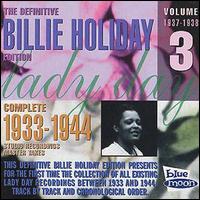 BILLIE HOLIDAY - The Complete 1933-1944 Studio Recordings Master Takes, Volume 3: 1937-1938 cover 