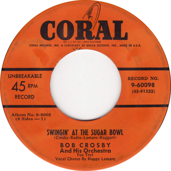 BOB CROSBY - Swinging At The Sugar Bowl cover 