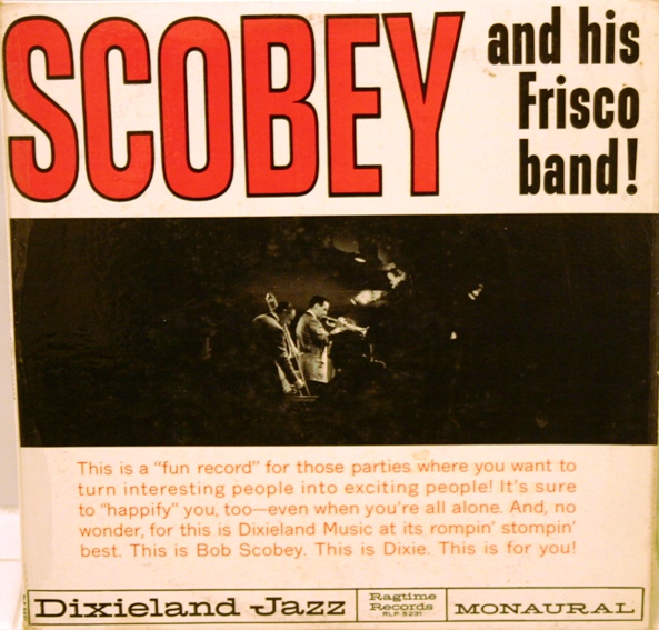 BOB SCOBEY - Scobey  And His Frisco Band : Volume 1 cover 