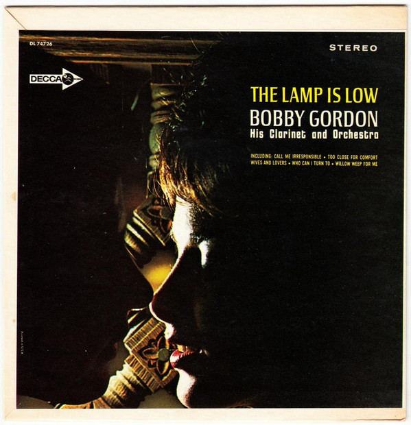 BOBBY GORDON (CLARINET) - The Lamp Is Low cover 