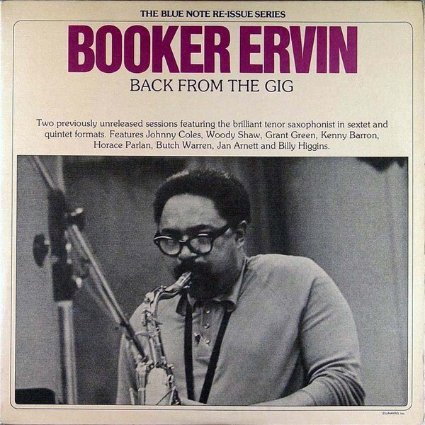 BOOKER ERVIN - Back From The Gig cover 