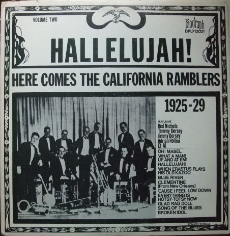 CALIFORNIA RAMBLERS - Hallelujah! Here Comes The California Ramblers Vol.2 cover 