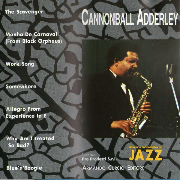 CANNONBALL ADDERLEY - Live in Bordeaux 14/3/1969 (Dizionario enciclopedico del jazz-Curcio) cover 