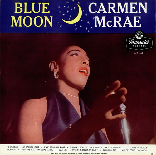 CARMEN MCRAE - Blue Moon cover 