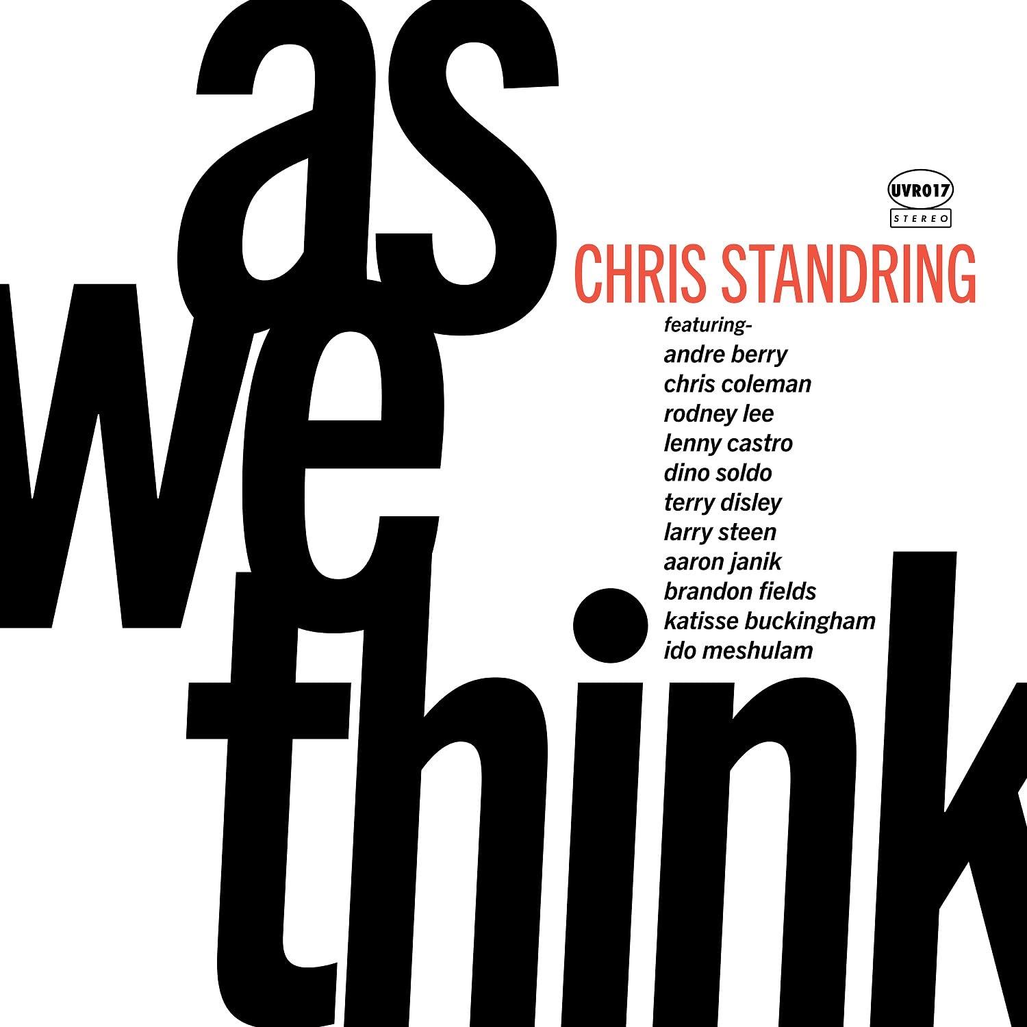 CHRIS STANDRING - As We Think cover 