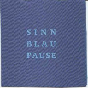 CHRISTOF KURZMANN - Sinn.Blau.Pause cover 