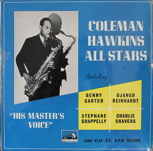 COLEMAN HAWKINS - Coleman Hawkins All Stars (His Master's Voice) cover 