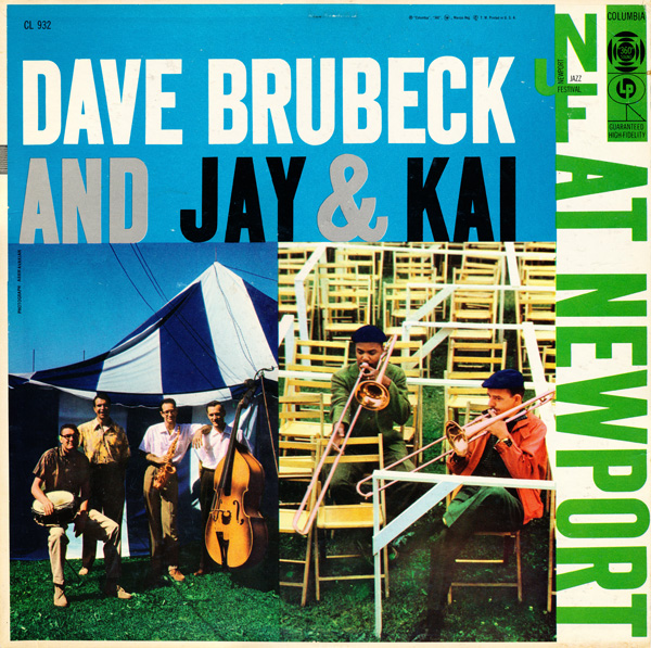 DAVE BRUBECK - At Newport (with Jay & Kai) cover 