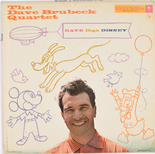 DAVE BRUBECK - The Dave Brubeck Quartet ‎: Dave Digs Disney cover 