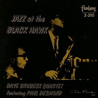 DAVE BRUBECK - Dave Brubeck Quartet Featuring Paul Desmond : Jazz At The Blackhawk (aka Two Knights At The Blackhawk) cover 