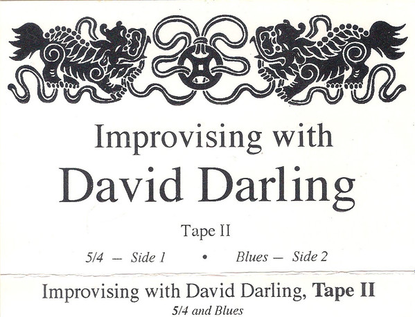 DAVID DARLING - Improvising With David Darling - Tape II cover 