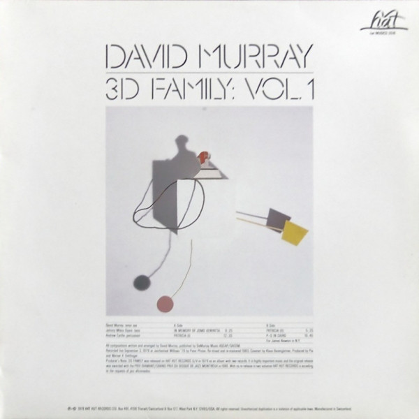 DAVID MURRAY - 3D Family, Vol. 1 cover 