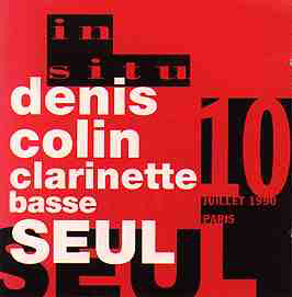 DENIS COLIN - Clarinette Basse seul cover 