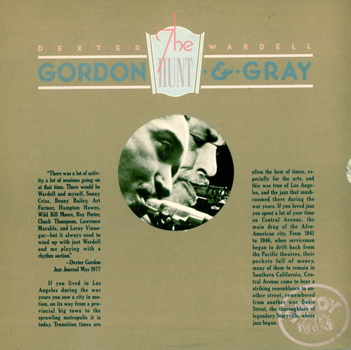 DEXTER GORDON - Dexter Gordon & Wardell Gray ‎: The Hunt cover 
