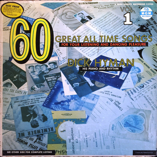 DICK HYMAN - 60 Great All Time Songs For Your Listening And Dancing Pleasure cover 