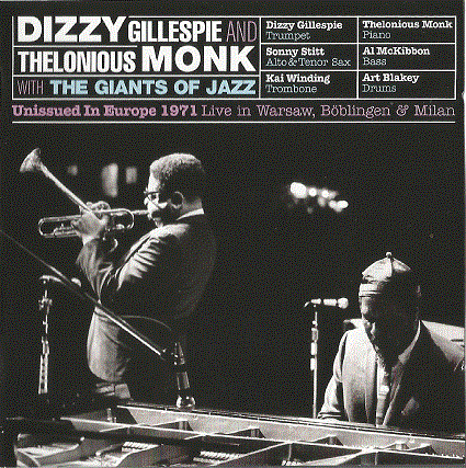 DIZZY GILLESPIE - Unissued In Europe 1971 cover 