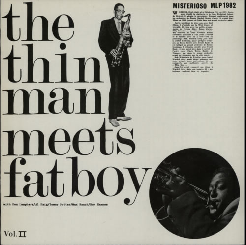 DON LANPHERE - Don Lanphere Quintet / Wardell Gray Quartet ‎: The Thin Man Meets Fat Boy Vol. II cover 