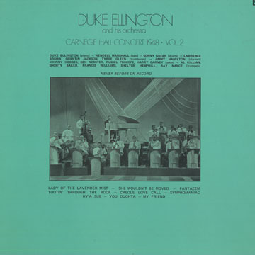 DUKE ELLINGTON - Carnegie Hall Concert Vol. 2 cover 