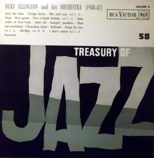 DUKE ELLINGTON - Treasury Of Jazz No. 58 ( 1940 - 42 ) cover 