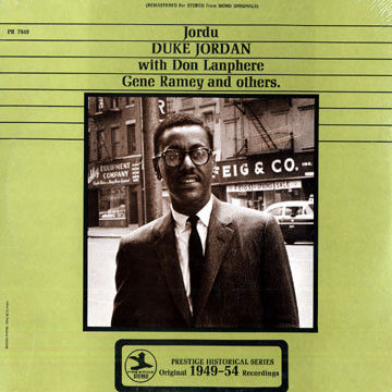 DUKE JORDAN - Duke Jordan With Don Lanphere, Gene Ramey ‎: Jordu cover 