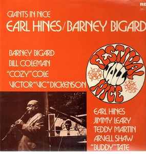 EARL HINES - Earl Hines / Barney Bigard ‎: Giants In Nice cover 