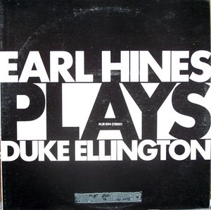 EARL HINES - Earl Hines Plays Duke Ellington cover 