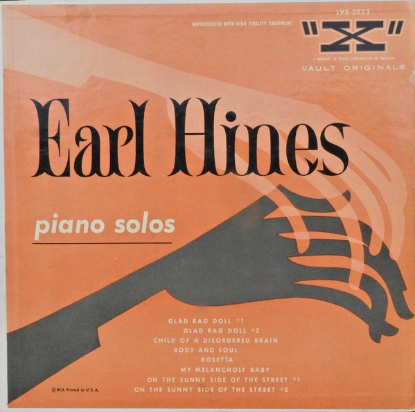 EARL HINES - Piano Solos cover 