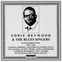 EDDIE HEYWOOD SR - Eddie Heywood & The Blues Singers 1923 - 1926 cover 