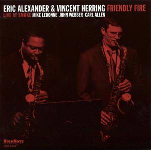ERIC ALEXANDER - Eric Alexander & Vincent Herring : Friendly Fire - Live at Smoke cover 