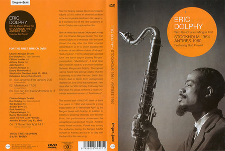 ERIC DOLPHY - Stockholm 1964 & Antibes 1960 cover 