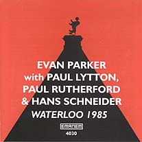 EVAN PARKER - Waterloo 1985 cover 