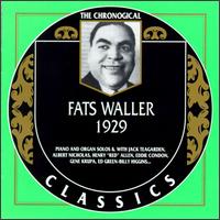 FATS WALLER - The Chronological Classics: Fats Waller 1929 cover 