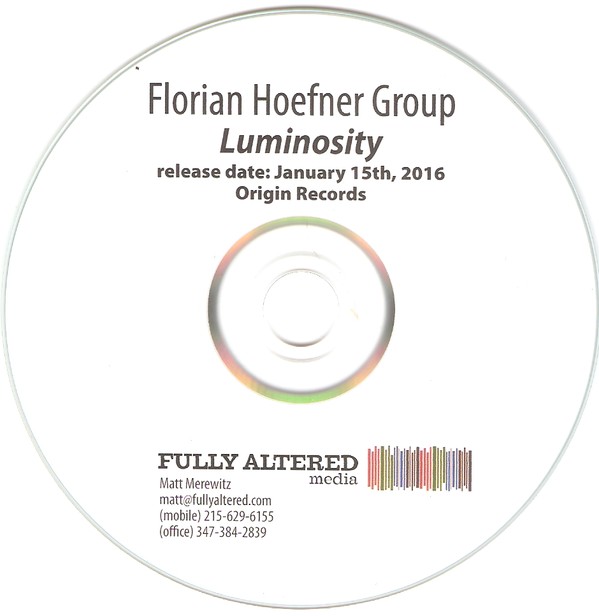 FLORIAN HOEFNER - Florian Hoefner Group ‎: Luminosity cover 