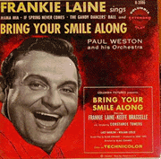 FRANKIE LAINE - Bring Your Smile Along cover 