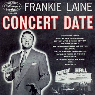 FRANKIE LAINE - Concert Date cover 