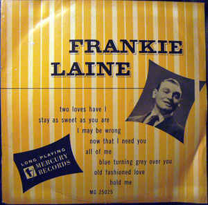 FRANKIE LAINE - Frankie Laine (Mercury ‎– MG 25025) cover 