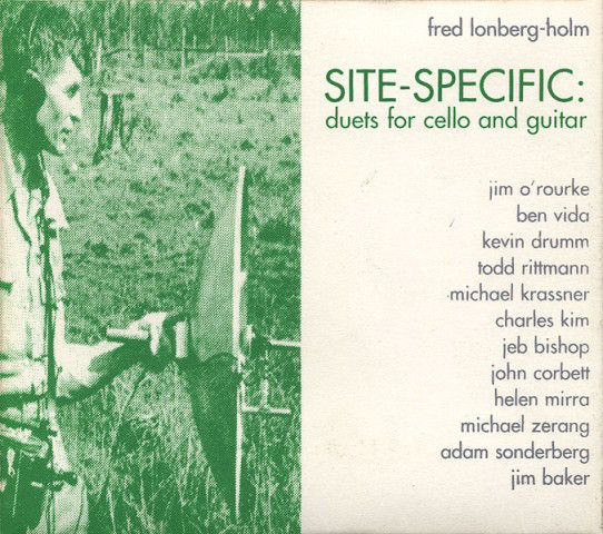 FRED LONBERG-HOLM - Site-Specific: Duets for Cello and Guitar cover 