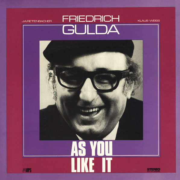 FRIEDRICH GULDA - As You Like It cover 