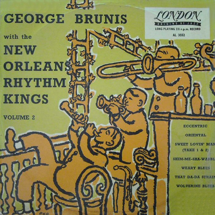 GEORG BRUNIS (GEORGE BRUNIES) - George Brunis New Orleans Rhythm Kings   Volume 2 cover 