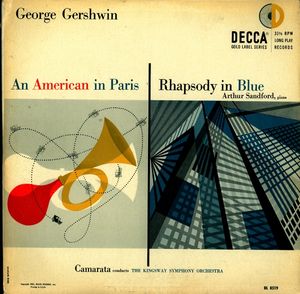 GEORGE GERSHWIN - Gershwin: An American In Paris & Rhapsody In Blue cover 