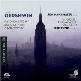 GEORGE GERSHWIN - Piano Concerto in F / Rhapsody in Blue / Cuban Overture (Rochester Philharmonic Orchestra feat. piano: Jon Nakamatsu, conductor: Jeff Tyzik) cover 