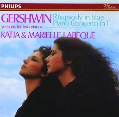 GEORGE GERSHWIN - Rhapsody in Blue / Piano Concerto in F, versions for two pianos (feat. piano: Katia & Maria Labèque) cover 