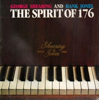 GEORGE SHEARING - George Shearing And Hank Jones ‎: The Spirit Of 176 cover 