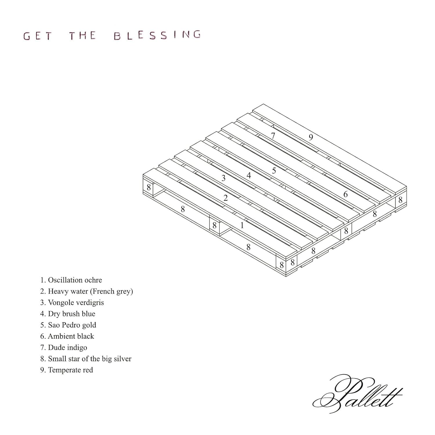 GET THE BLESSING - Pallett cover 