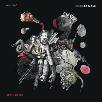 GORILLA MASK - Brain Drain cover 