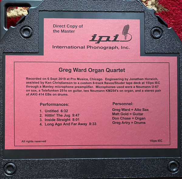 GREG WARD - Organ Quartet cover 