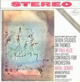 GUNTHER SCHULLER - Seven Studies on Themes of Paul Klee cover 