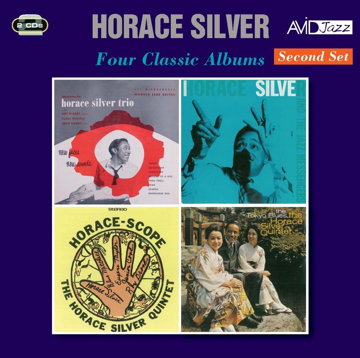 HORACE SILVER - Four Classic Albums (New Faces New Sounds / Horace Silver & The Jazz Messengers / Horace-Scope / The Tokyo Blues) cover 