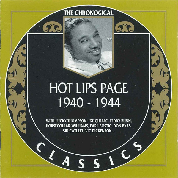HOT LIPS PAGE - The Chronological Classics: Hot Lips Page 1940-1944 cover 